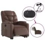 Elektrischer Aufsteh-Massagesessel aus braunem Kunstleder von , Sessel - Ref: Foro24-3204681, Preis: 353,82 €, Rabatt: %
