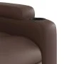 Sillón de masaje elevable eléctrico cuero sintético marrón by , Armchairs - Ref: Foro24-3204681, Price: 354,68 €, Discount: %
