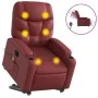 Elektrischer Aufsteh-Massagesessel aus Kunstleder in Weinrot. von , Sessel - Ref: Foro24-3204683, Preis: 353,95 €, Rabatt: %