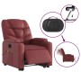 Elektrischer Aufsteh-Massagesessel aus Kunstleder in Weinrot. von , Sessel - Ref: Foro24-3204683, Preis: 331,75 €, Rabatt: %