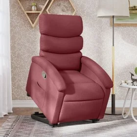 Sillón reclinable elevable tela rojo tinto by , Armchairs - Ref: Foro24-3203981, Price: 274,77 €, Discount: %
