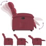 Sillón reclinable elevable tela rojo tinto by , Armchairs - Ref: Foro24-3203981, Price: 257,04 €, Discount: %