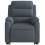 Sillón eléctrico reclinable elevable de terciopelo gris oscuro by , Armchairs - Ref: Foro24-3205115, Price: 338,64 €, Discoun...
