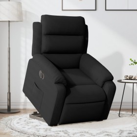 Sillón eléctrico reclinable elevable de terciopelo negro