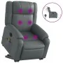 Sillón de masaje elevable eléctrico cuero sintético gris de , Sillones - Ref: Foro24-3205174, Precio: 386,53 €, Descuento: %