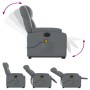 Elektrischer Aufsteh-Massagesessel aus grauem Kunstleder von , Sessel - Ref: Foro24-3205174, Preis: 374,75 €, Rabatt: %