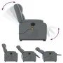 Sillón de masaje elevable eléctrico cuero sintético gris de , Sillones - Ref: Foro24-3205174, Precio: 386,53 €, Descuento: %