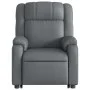 Sillón de masaje elevable eléctrico cuero sintético gris de , Sillones - Ref: Foro24-3205174, Precio: 386,53 €, Descuento: %