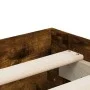 Smoked oak engineered wood bed with drawers 200x200 cm by , Beds and slatted bases - Ref: Foro24-3207249, Price: 225,41 €, Di...