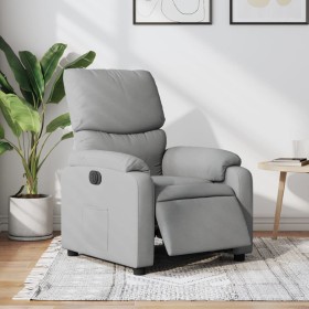 Sillón reclinable eléctrico tela gris claro by , Armchairs - Ref: Foro24-3204800, Price: 248,30 €, Discount: %
