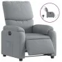 Sillón reclinable eléctrico tela gris claro de , Sillones - Ref: Foro24-3204800, Precio: 270,75 €, Descuento: %