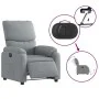 Sillón reclinable eléctrico tela gris claro de , Sillones - Ref: Foro24-3204800, Precio: 270,75 €, Descuento: %