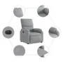 Elektrischer Relaxsessel aus hellem grauen Stoff. von , Sessel - Ref: Foro24-3204800, Preis: 248,30 €, Rabatt: %