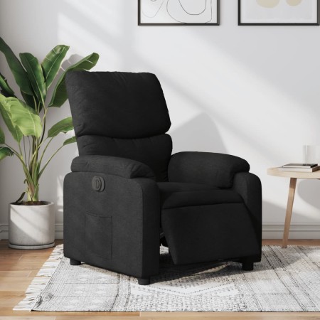 Sillón reclinable eléctrico de tela negro by , Armchairs - Ref: Foro24-3204802, Price: 240,00 €, Discount: %