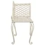 Aged white steel garden lounger bench 128 cm by vidaXL, garden benches - Ref: Foro24-45431, Price: 144,47 €, Discount: %