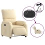 Sillón reclinable eléctrico de tela crema by , Armchairs - Ref: Foro24-3204809, Price: 240,00 €, Discount: %