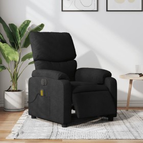 Sillón reclinable de masaje eléctrico tela negro by , Armchairs - Ref: Foro24-3204814, Price: 243,91 €, Discount: %