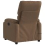 Sillón reclinable de masaje eléctrico tela marrón de , Sillones - Ref: Foro24-3204816, Precio: 284,29 €