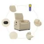 Sillón reclinable de masaje eléctrico tela color crema by , Armchairs - Ref: Foro24-3204821, Price: 288,31 €, Discount: %