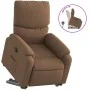 Sillón reclinable elevable de tela marrón by , Armchairs - Ref: Foro24-3204828, Price: 282,41 €, Discount: %