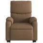 Sillón reclinable elevable de tela marrón by , Armchairs - Ref: Foro24-3204828, Price: 282,41 €, Discount: %