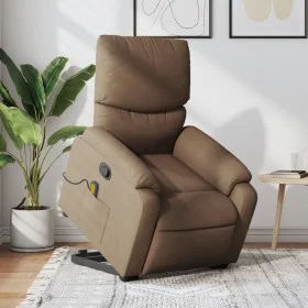 Silla de masaje reclinable de pie de tela marrón by , Armchairs - Ref: Foro24-3204840, Price: 316,02 €, Discount: %