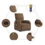 Silla de masaje reclinable de pie de tela marrón by , Armchairs - Ref: Foro24-3204840, Price: 299,23 €, Discount: %
