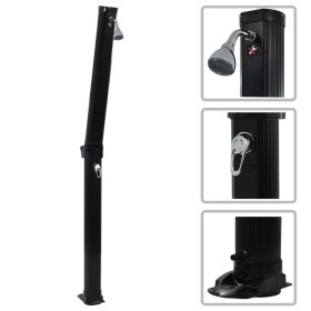 Folding black solar shower 214 cm 23 L by vidaXL, Pool and spa accessories - Ref: Foro24-91719, Price: 195,54 €, Discount: %