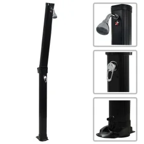 Folding black solar shower 214 cm 23 L by vidaXL, Pool and spa accessories - Ref: Foro24-91719, Price: 191,94 €, Discount: %