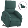 Sillón eléctrico reclinable elevable de tela verde oscuro by , Armchairs - Ref: Foro24-3204854, Price: 302,17 €, Discount: %