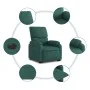 Sillón eléctrico reclinable elevable de tela verde oscuro de , Sillones - Ref: Foro24-3204854, Precio: 323,81 €, Descuento: %