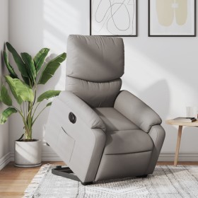 Sillón eléctrico reclinable elevable de tela gris taupe de , Sillones - Ref: Foro24-3204856, Precio: 299,34 €