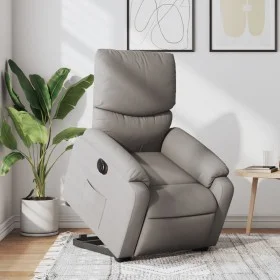 Sillón eléctrico reclinable elevable de tela gris taupe by , Armchairs - Ref: Foro24-3204856, Price: 316,67 €, Discount: %
