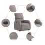 Sillón eléctrico reclinable elevable de tela gris taupe by , Armchairs - Ref: Foro24-3204856, Price: 296,14 €, Discount: %
