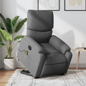 Elektrischer, verstellbarer, wiederaufladbarer Massagesessel aus dunkelgrauem Stoff. von , Sessel - Ref: Foro24-3204861, Prei...