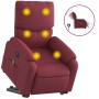 Elektrischer, verstellbarer, aufklappbarer Massagesessel aus rotem Stoff. von , Sessel - Ref: Foro24-3204863, Preis: 328,41 €...