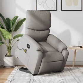 Sillón de masaje eléctrico reclinable elevable tela taupé de , Sillones - Ref: Foro24-3204868, Precio: 383,35 €, Descuento: %