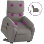 Elektrischer, verstellbarer, aufklappbarer Massagesessel aus taupefarbenem Stoff. von , Sessel - Ref: Foro24-3204868, Preis: ...