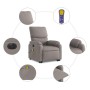 Sillón de masaje eléctrico reclinable elevable tela taupé by , Armchairs - Ref: Foro24-3204868, Price: 356,62 €, Discount: %
