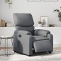 Sillón reclinable eléctrico de cuero sintético gris de , Sillones - Ref: Foro24-3204875, Precio: 291,01 €