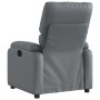Sillón reclinable eléctrico de cuero sintético gris by , Armchairs - Ref: Foro24-3204875, Price: 288,15 €, Discount: %
