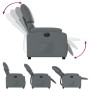 Sillón reclinable eléctrico de cuero sintético gris by , Armchairs - Ref: Foro24-3204875, Price: 288,15 €, Discount: %