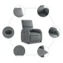 Elektrischer Relaxsessel aus grauem Kunstleder von , Sessel - Ref: Foro24-3204875, Preis: 294,11 €, Rabatt: %