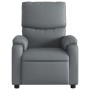 Sillón reclinable eléctrico de cuero sintético gris by , Armchairs - Ref: Foro24-3204875, Price: 288,15 €, Discount: %