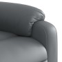 Sillón reclinable eléctrico de cuero sintético gris by , Armchairs - Ref: Foro24-3204875, Price: 288,15 €, Discount: %