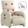 Sillón de masaje reclinable eléctrico cuero sintético crema de , Sillones - Ref: Foro24-3204880, Precio: 280,71 €, Descuento: %