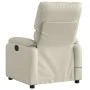 Sillón de masaje reclinable eléctrico cuero sintético crema de , Sillones - Ref: Foro24-3204880, Precio: 280,71 €, Descuento: %