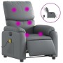Sillón de masaje reclinable eléctrico cuero sintético gris by , Armchairs - Ref: Foro24-3204882, Price: 262,51 €, Discount: %