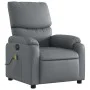 Sillón de masaje reclinable eléctrico cuero sintético gris de , Sillones - Ref: Foro24-3204882, Precio: 267,56 €, Descuento: %
