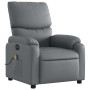 Sillón de masaje reclinable eléctrico cuero sintético gris by , Armchairs - Ref: Foro24-3204882, Price: 262,51 €, Discount: %